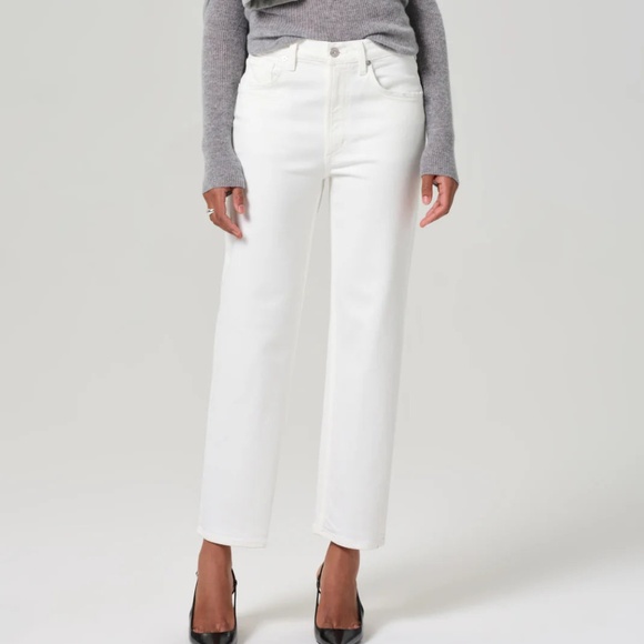 CITIZENS OF HUMANITY | PALMA STRAIGHT JEAN IN SOFT WHITE (SIZE 30) - Picture 1 of 6